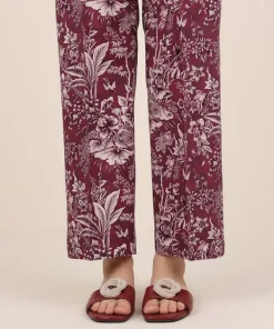 Clearance Sapphire Printed Cotton Viscose Culottes Purple