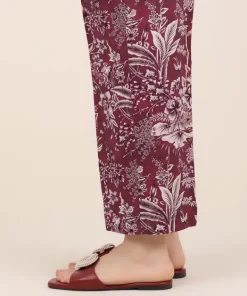 Clearance Sapphire Printed Cotton Viscose Culottes Purple