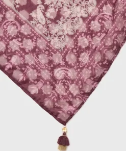 Best Sapphire Printed Jacquard Dupatta Burgandy
