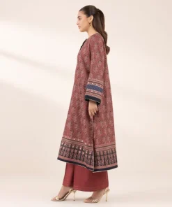 Sale Sapphire Printed Lawn Shirt Maroon