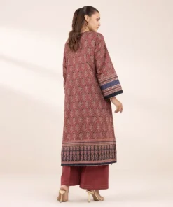 Sale Sapphire Printed Lawn Shirt Maroon