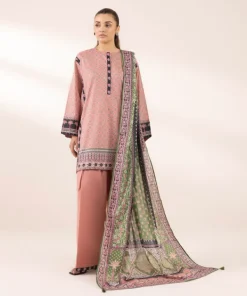 Fashion Sapphire Printed Lawn Shirt Pink