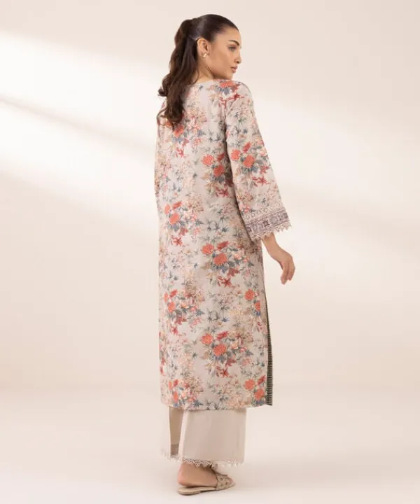 New Sapphire Printed Lawn Shirt Grey