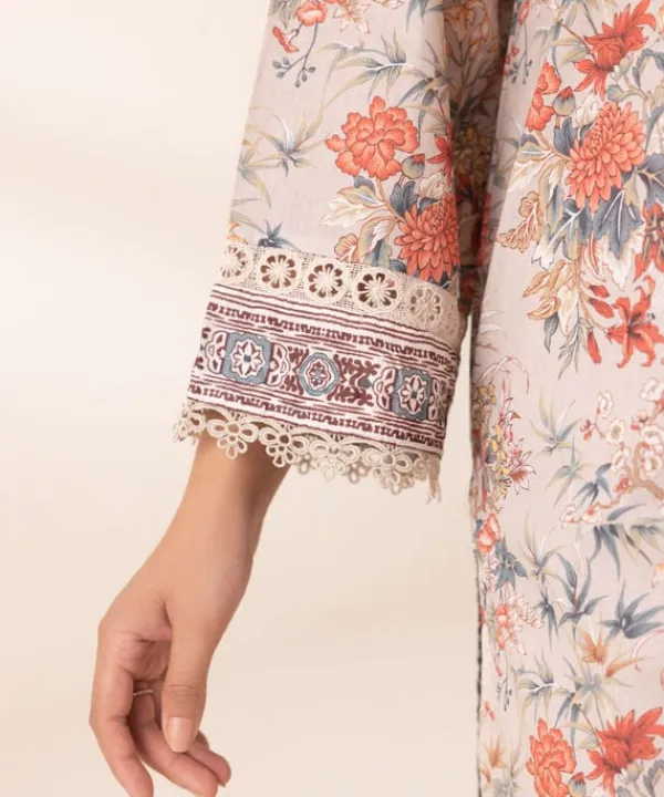 New Sapphire Printed Lawn Shirt Grey