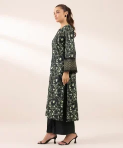 New Sapphire Printed Lawn Shirt Black