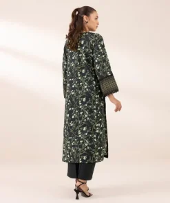 New Sapphire Printed Lawn Shirt Black
