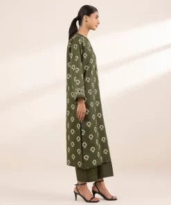New Sapphire Printed Lawn Shirt Green