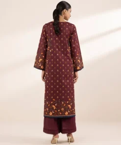 Sale Sapphire Printed Lawn Shirt Maroon