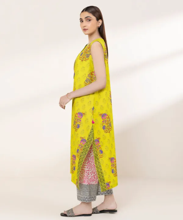 New Sapphire Printed Lawn Shirt Green