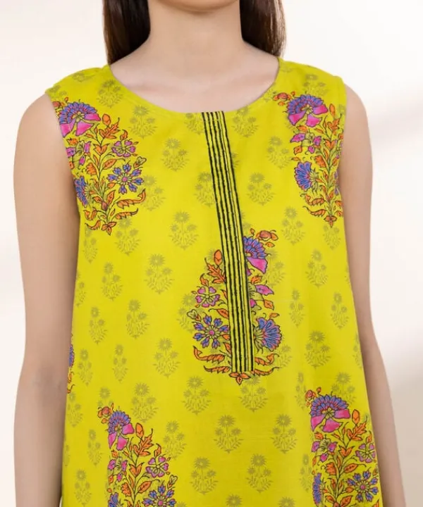 New Sapphire Printed Lawn Shirt Green