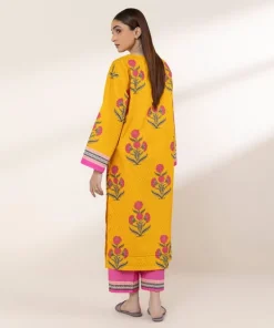 Sale Sapphire Printed Lawn Shirt Yellow