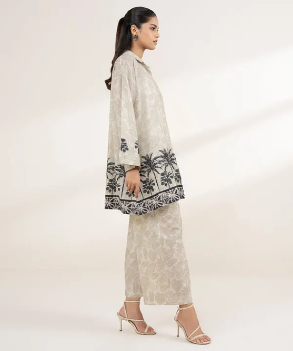 Clearance Sapphire Printed Lawn Shirt