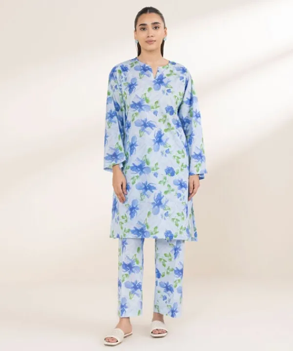 Online Sapphire Printed Lawn Shirt