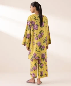 Hot Sapphire Printed Lawn Shirt