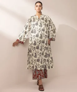Discount Sapphire Printed Lawn Shirt
