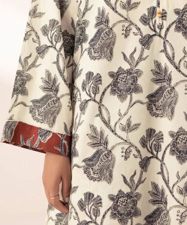 Discount Sapphire Printed Lawn Shirt