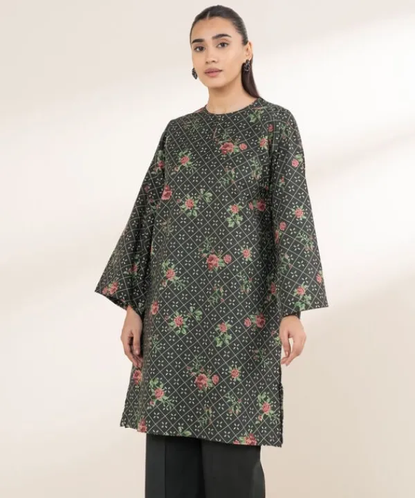 Fashion Sapphire Printed Lawn Shirt