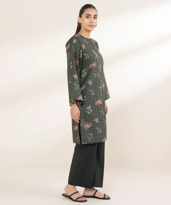 Fashion Sapphire Printed Lawn Shirt