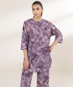 Fashion Sapphire Printed Lawn Shirt