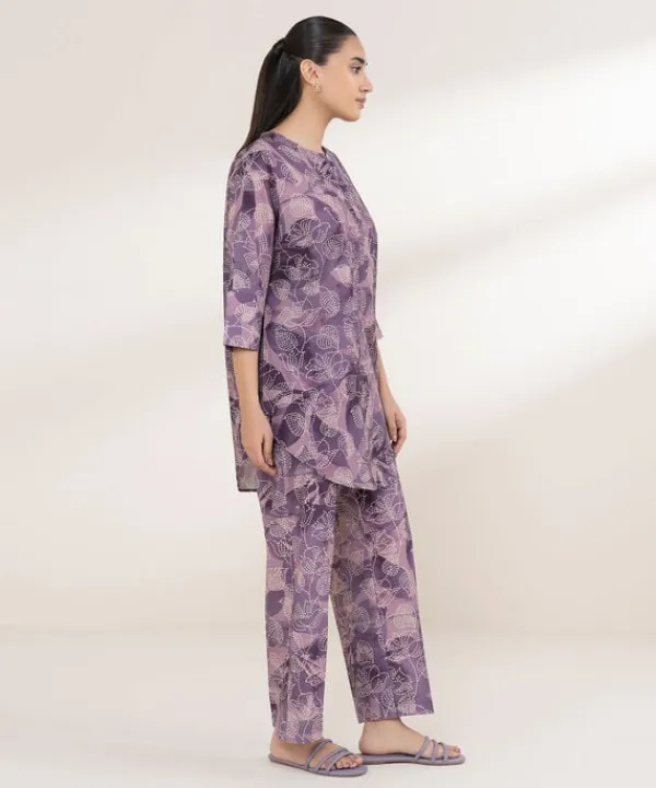 Fashion Sapphire Printed Lawn Shirt