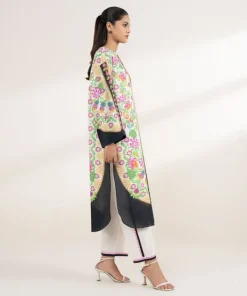 Outlet Sapphire Printed Lawn Shirt