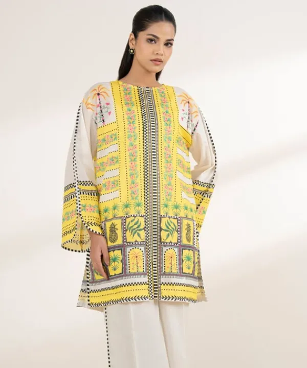 Online Sapphire Printed Lawn Shirt