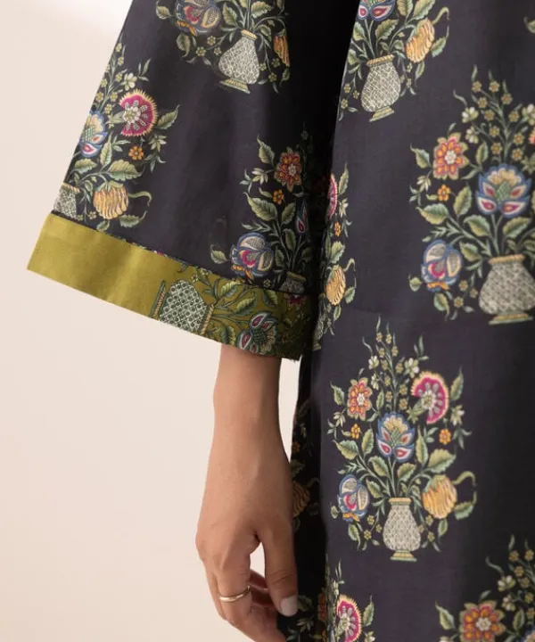 Discount Sapphire Printed Lawn Shirt