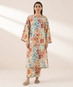 Fashion Sapphire Printed Lawn Shirt