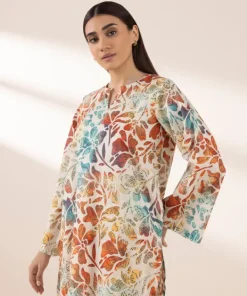 Fashion Sapphire Printed Lawn Shirt