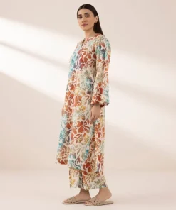 Fashion Sapphire Printed Lawn Shirt