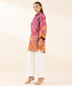 Fashion Sapphire Printed Lawn Shirt