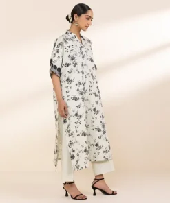 Outlet Sapphire Printed Lawn Shirt