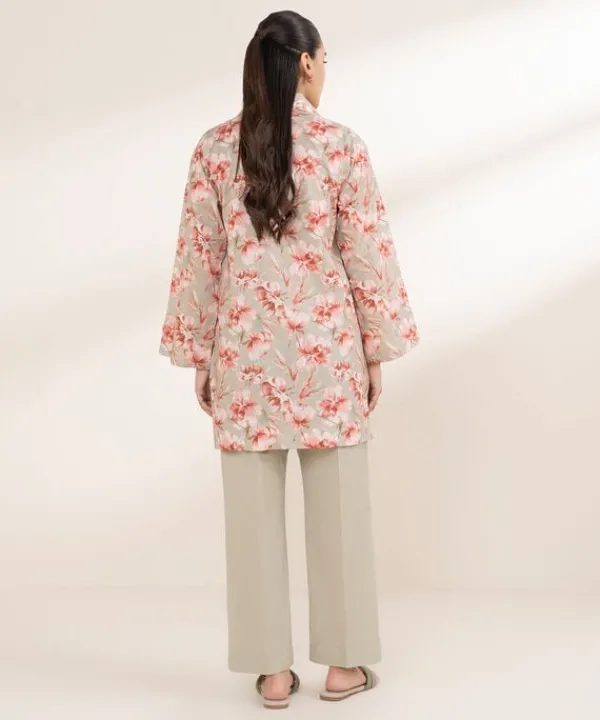 Fashion Sapphire Printed Lycra Shirt