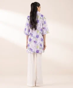 Fashion Sapphire Printed Lycra Shirt