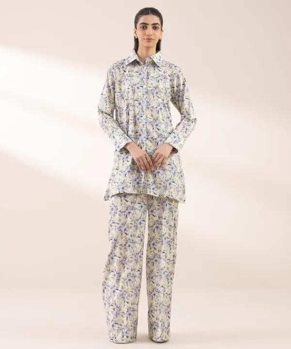 Online Sapphire Printed Lycra Shirt