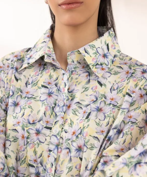 Online Sapphire Printed Lycra Shirt