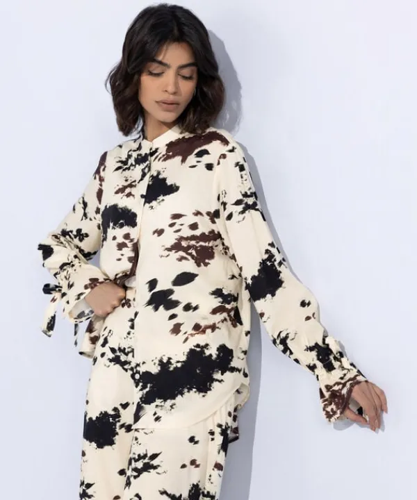 Discount Sapphire Printed Shirt Multi