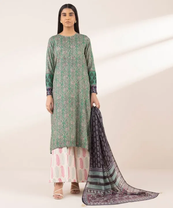 Discount Sapphire Printed Tussar Silk Dupatta