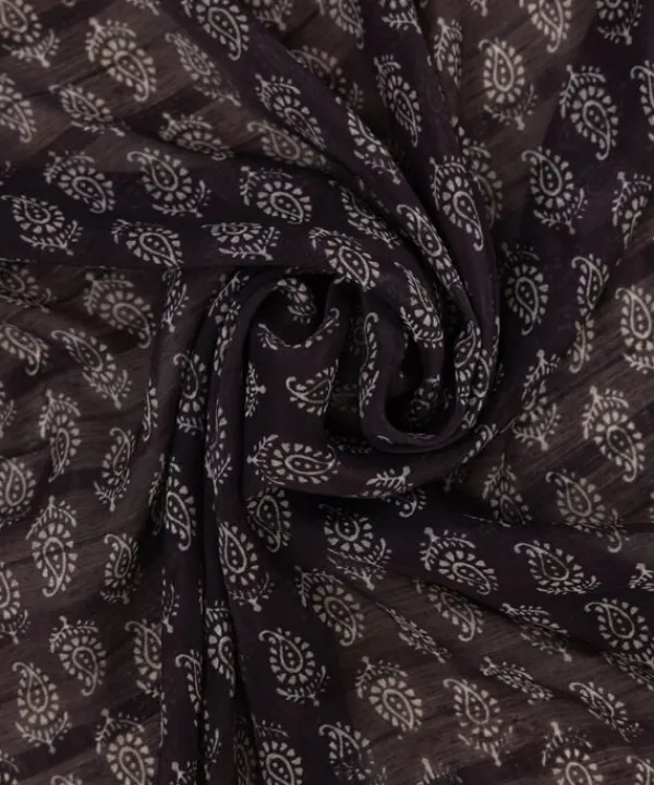 Discount Sapphire Printed Tussar Silk Dupatta