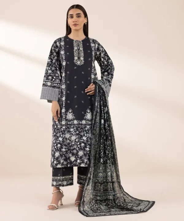 Fashion Sapphire Printed Voile Dupatta