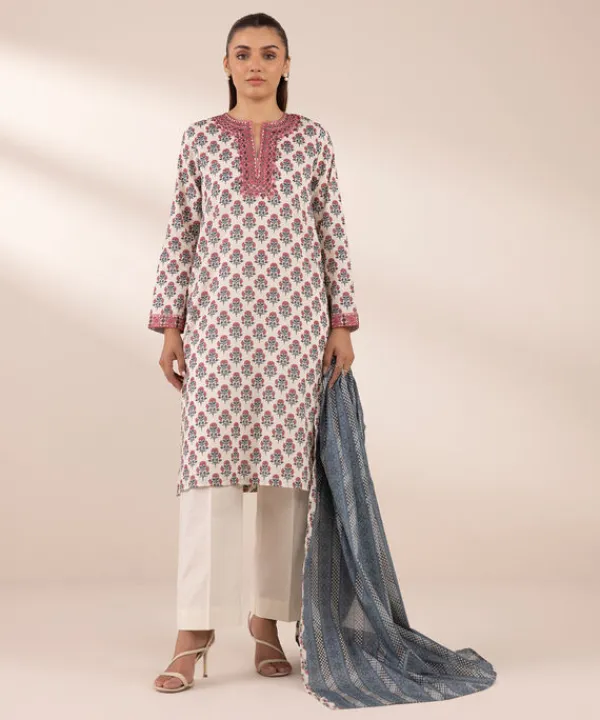 Outlet Sapphire Printed Voile Dupatta