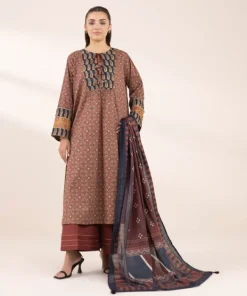 Clearance Sapphire Printed Voile Dupatta Maroon