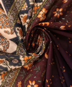 Discount Sapphire Printed Voile Dupatta Maroon