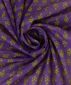 Fashion Sapphire Printed Zari Voile Dupatta Purple