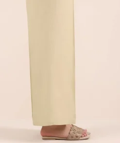 Hot Sapphire Raw Silk Culottes Beige