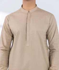 New Sapphire Schiffli Embroidered Cotton Suit - Regular Fit Beige