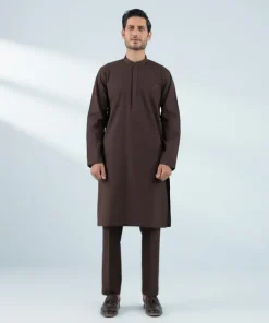 New Sapphire Schiffli Embroidered Cotton Suit - Regular Fit Maroon