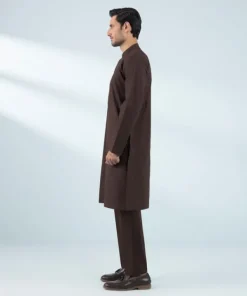 New Sapphire Schiffli Embroidered Cotton Suit - Regular Fit Maroon