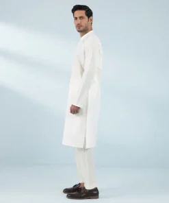 Online Sapphire Schiffli Embroidered Cotton Suit - Regular Fit White