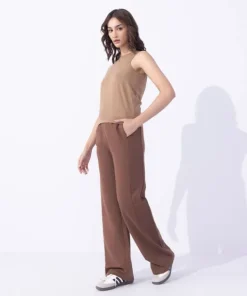 Hot Sapphire Sleeveless T-Shirt Camel